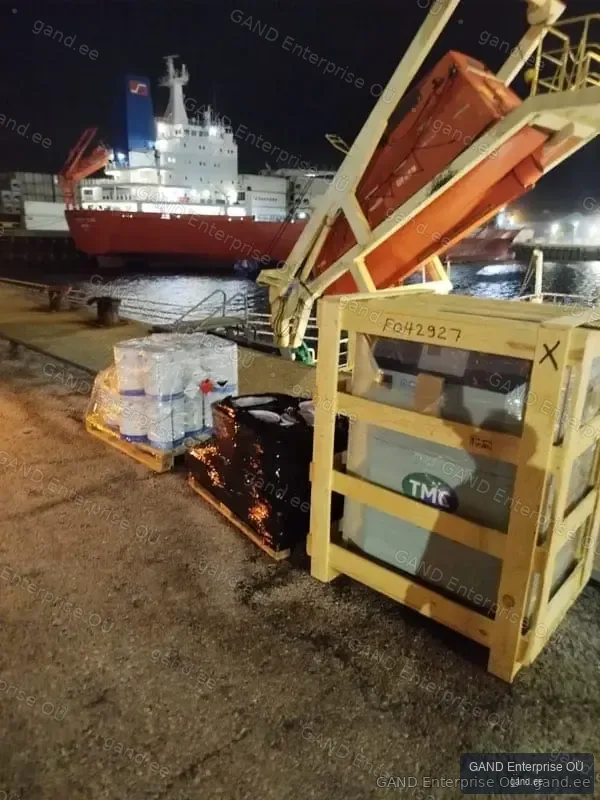 Evening port cargo delivery coordinated by GAND Enterprise OÜ